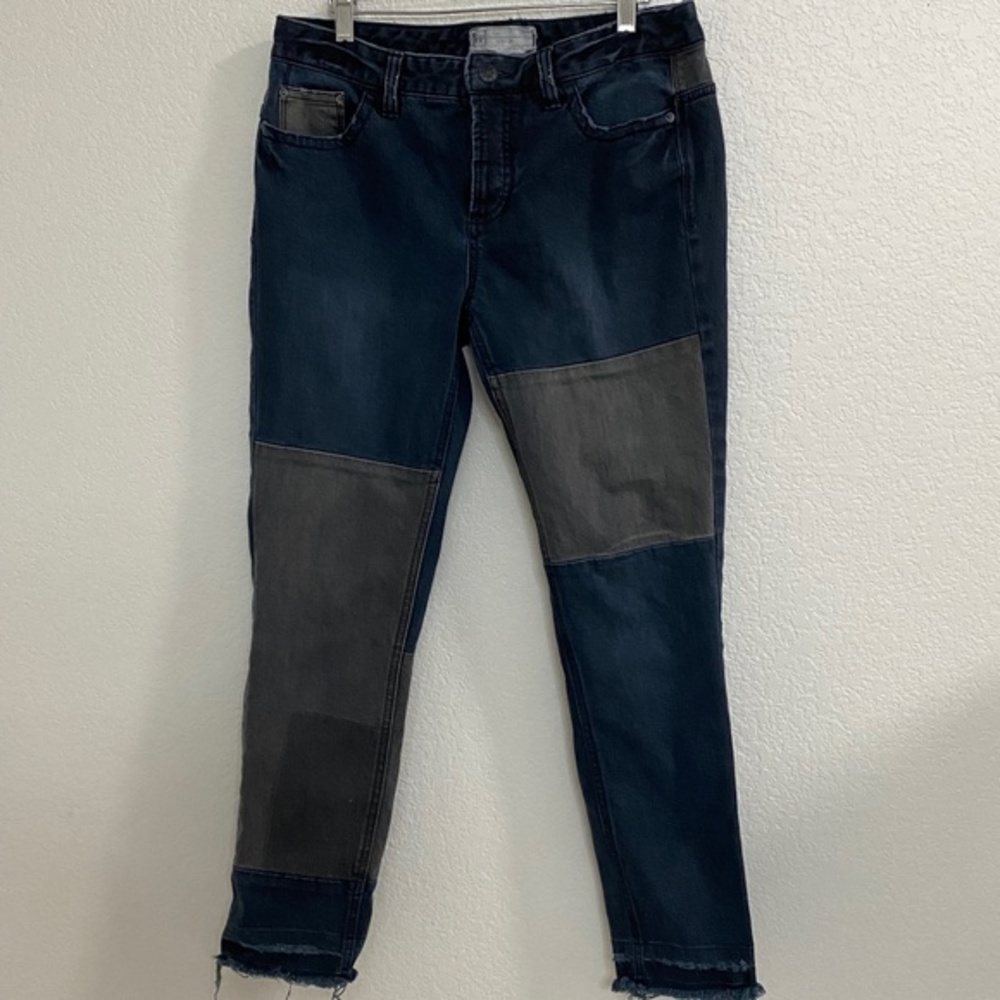 Free People Patched Skinny Jeans
